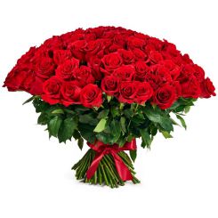 Букет из 101 красной розы Диадема