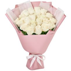 Букет из белых роз Соцветие красоты