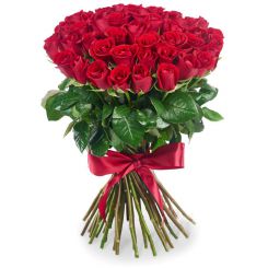Букет Милка с красными розами