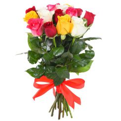 15 разноцветных роз Эпоха романтики
